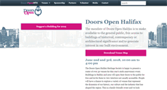 Desktop Screenshot of doorsopenhalifax.com