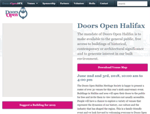 Tablet Screenshot of doorsopenhalifax.com